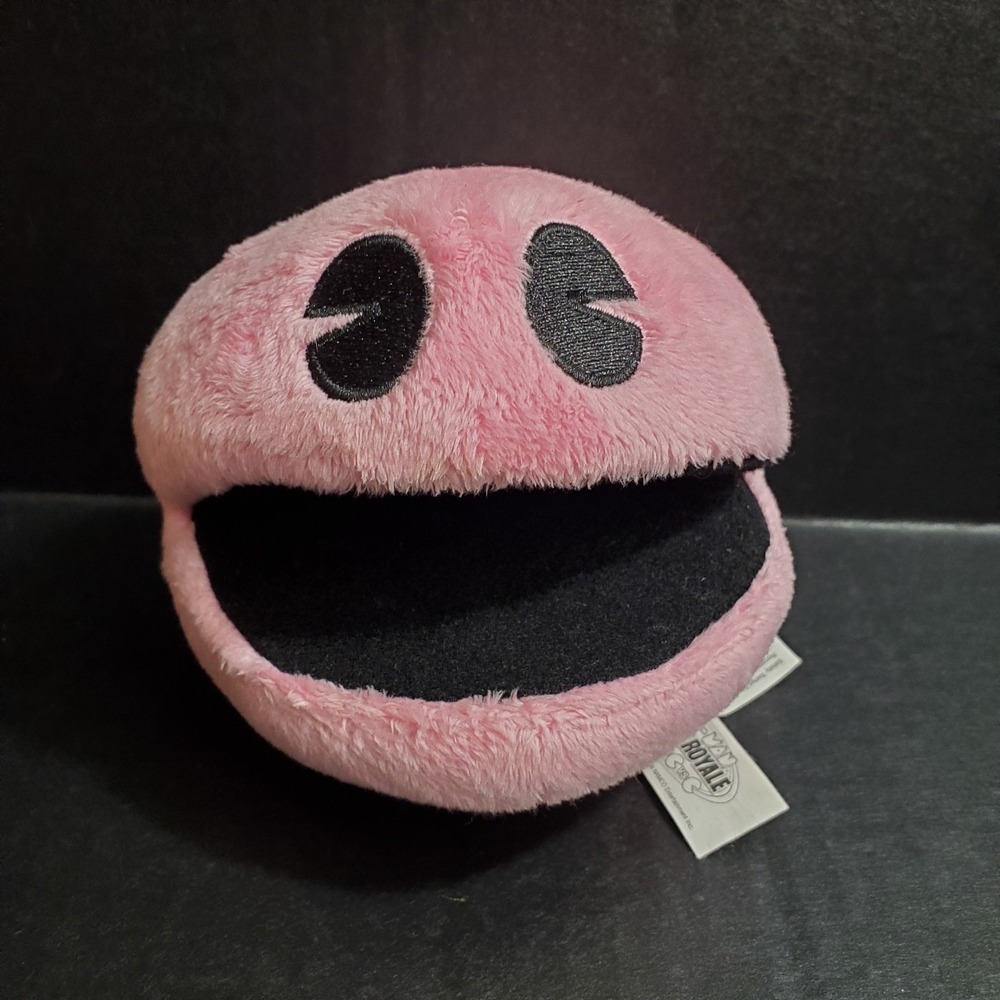 Toy Factory Pink Pac Man Battle Royal 5" Plush Old School Arcade Game Soft Toy